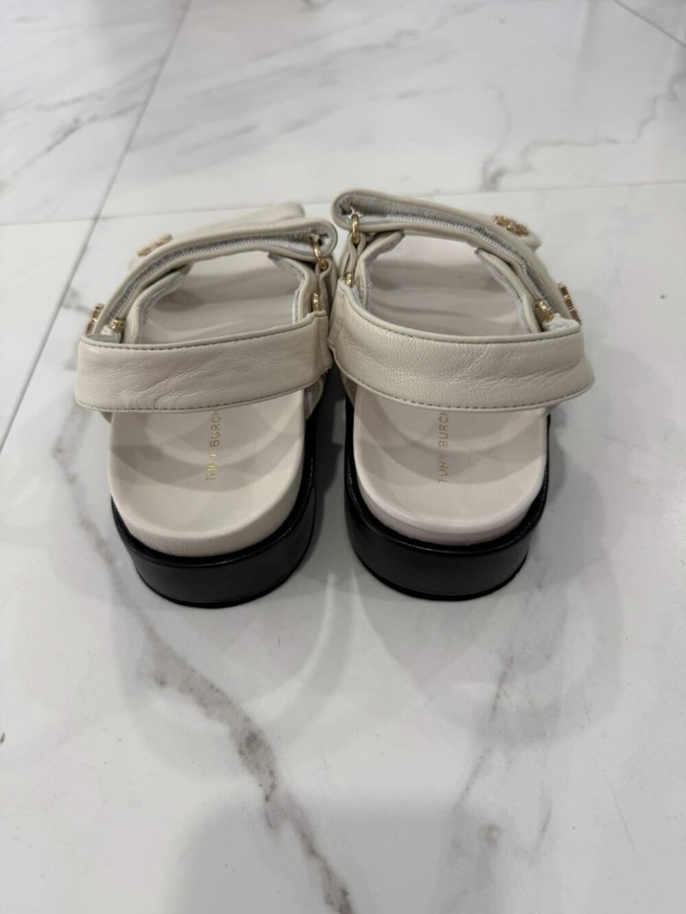 Tory Burch Kira Dual Strap Leather Sandal Women's Sizes 6, 7, 8.5 - Picture 4 of 6